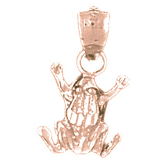 14K or 18K Gold Frog Pendant