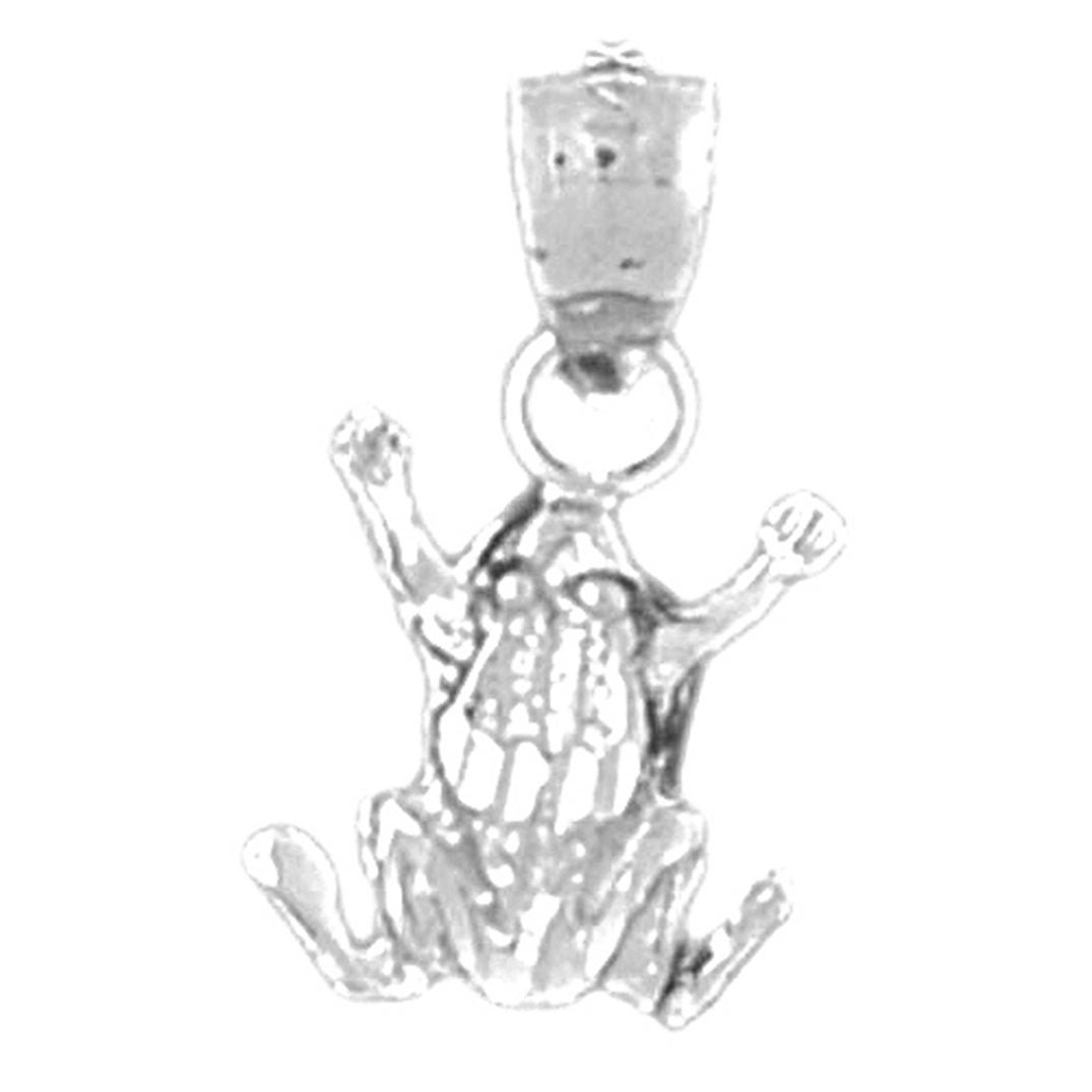 14K or 18K Gold Frog Pendant