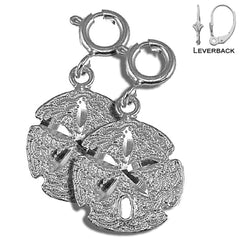 14K or 18K Gold Sand Dollar Earrings