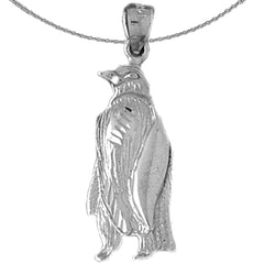 14K oder 18K Gold Pinguin Anhänger