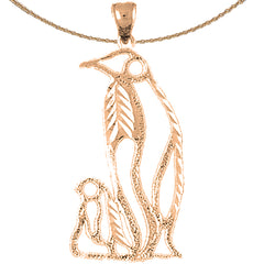 Colgante Pingüino de Oro de 14K o 18K
