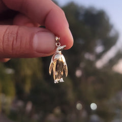 10K, 14K or 18K Gold Penguin Pendant