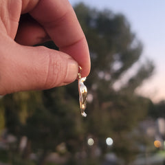 Colgante Pingüino de Oro de 10K, 14K o 18K