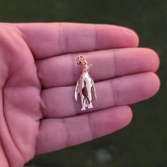 Colgante Pingüino de Oro de 10K, 14K o 18K