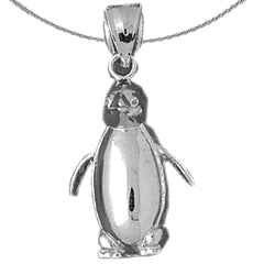 Colgante Pingüino de Oro de 10K, 14K o 18K