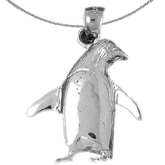 10K, 14K or 18K Gold Penguin Pendant