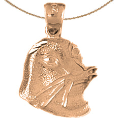 14K or 18K Gold Seal Pendant