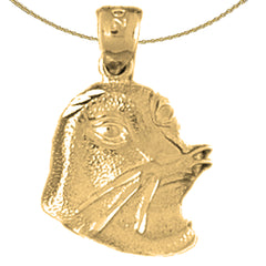 14K or 18K Gold Seal Pendant