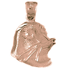 14K or 18K Gold Seal Pendant