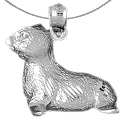 10K, 14K or 18K Gold Baby Seal Pendant