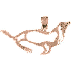 14K or 18K Gold Seal Pendant