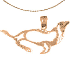 14K or 18K Gold Seal Pendant