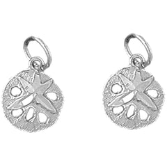 14K or 18K Gold 15mm Sand Dollar Earrings