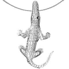 Krokodilanhänger aus 10 Karat, 14 Karat oder 18 Karat Gold