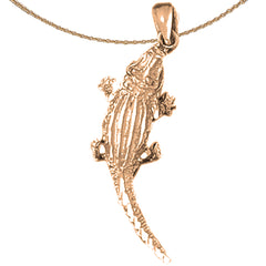 10K, 14K or 18K Gold Alligator Pendant