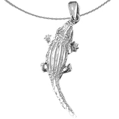 10K, 14K or 18K Gold Alligator Pendant