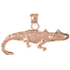 10K, 14K or 18K Gold Lizard Pendant