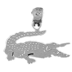14K or 18K Gold Alligator Pendant