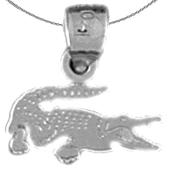 14K or 18K Gold Alligator Pendant