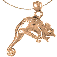 10K, 14K or 18K Gold Iguana Pendant