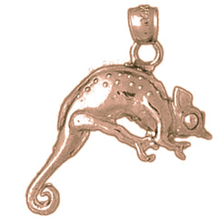 10K, 14K or 18K Gold Iguana Pendant