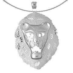 10K, 14K or 18K Gold Lion Head Pendant