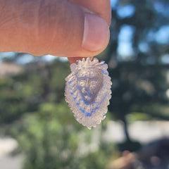 10K, 14K or 18K Gold Lion Head Pendant