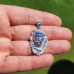 10K, 14K or 18K Gold Lion Head Pendant