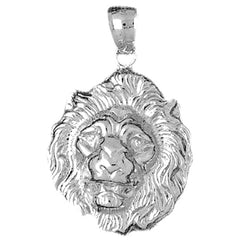 10K, 14K or 18K Gold Lion Head Pendant