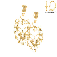 14K or 18K Gold Lion Head Earrings
