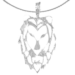 Löwenkopf-Anhänger aus 10 Karat, 14 Karat oder 18 Karat Gold