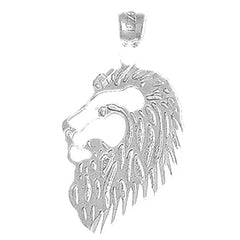 14K or 18K Gold Lion Head Pendant