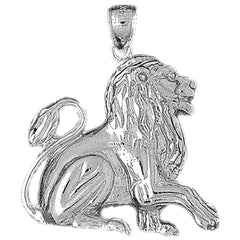 10K, 14K or 18K Gold Lion Pendant