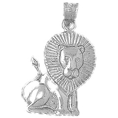 10K, 14K or 18K Gold Lion Pendant