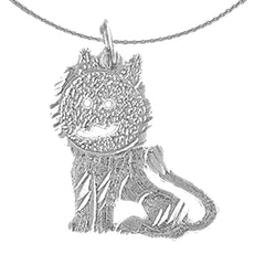 14K or 18K Gold Lion Pendant