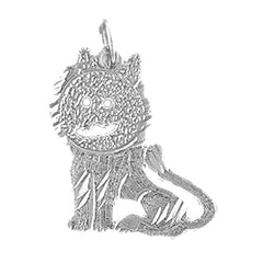 14K or 18K Gold Lion Pendant