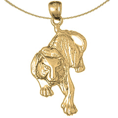 10K, 14K or 18K Gold Leopard Pendant