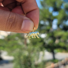 14K or 18K Gold Panther Pendant