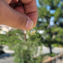 14K or 18K Gold Panther Pendant