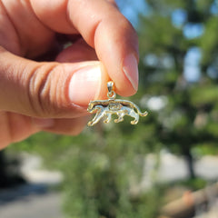 14K or 18K Gold Panther Pendant