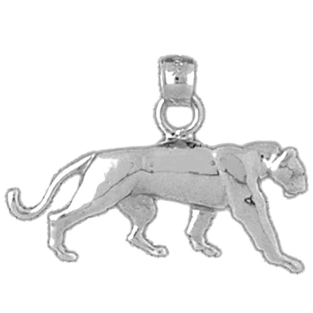 14K or 18K Gold Panther Pendant