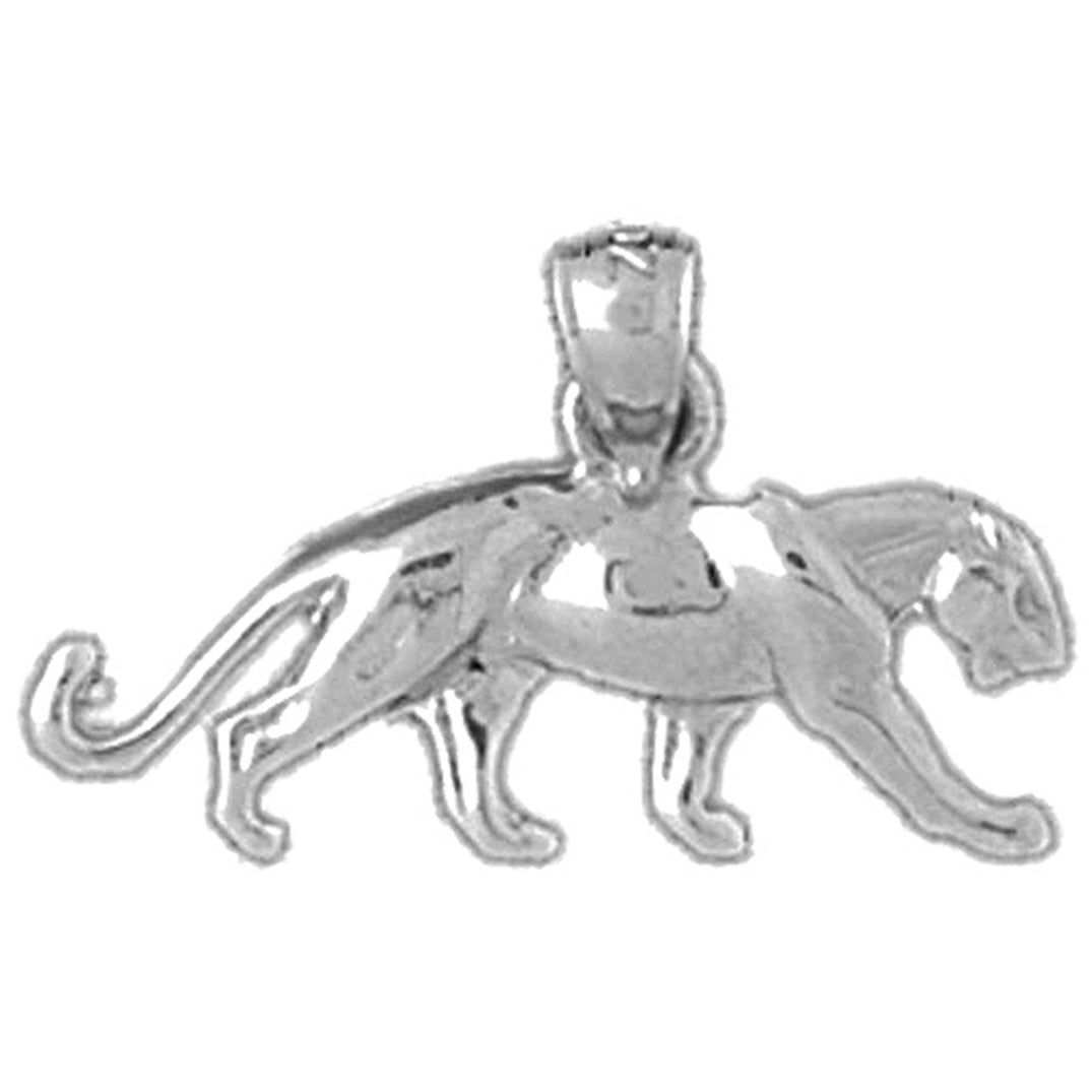 14K or 18K Gold Panther Pendant