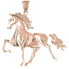 10K, 14K or 18K Gold Horse Pendant