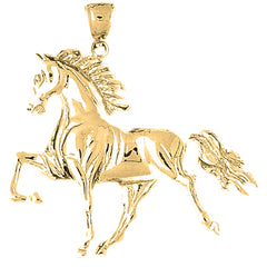 10K, 14K or 18K Gold Horse Pendant