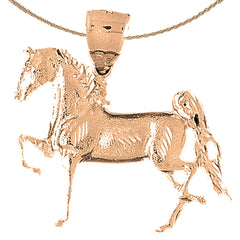 10K, 14K or 18K Gold Horse Pendant