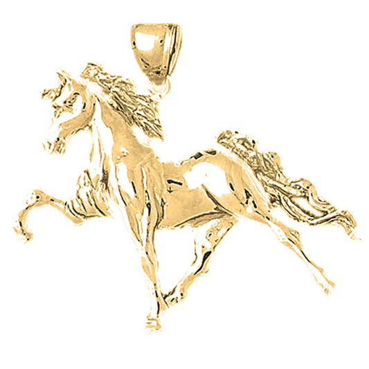 10K, 14K or 18K Gold Horse Pendant