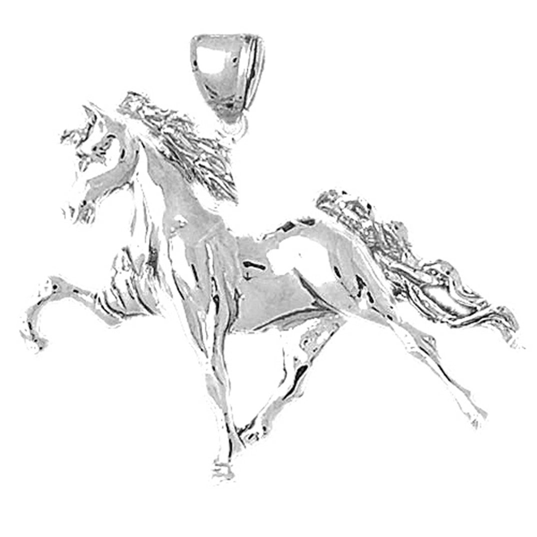 10K, 14K or 18K Gold Horse Pendant