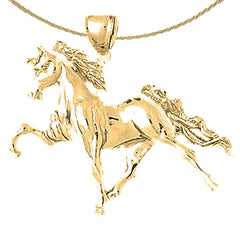 10K, 14K or 18K Gold Horse Pendant
