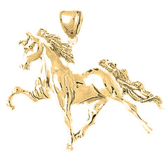 10K, 14K or 18K Gold Horse Pendant