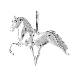 10K, 14K or 18K Gold 3D Horse Pendant